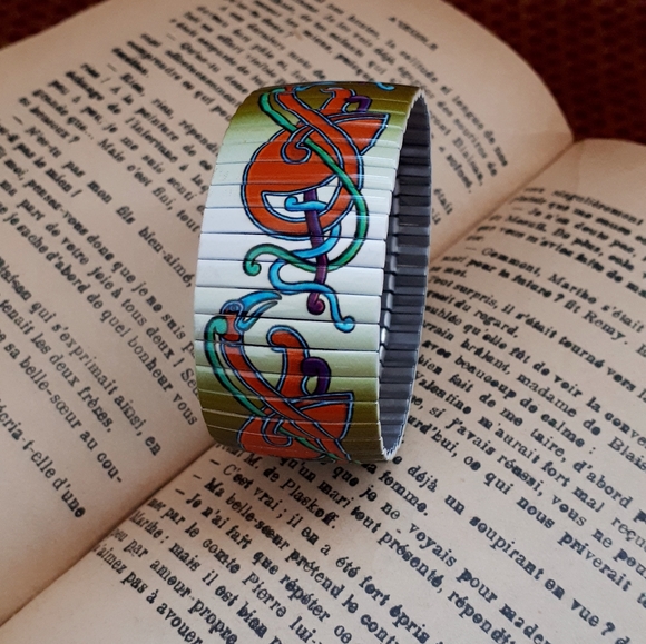 Vintage Solvar accordion Celtic bird knot bracelet - Picture 9 of 11